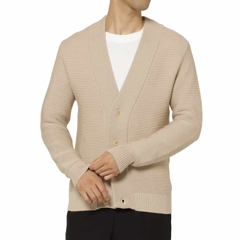 BARNEYS NEW YORK シーアイランドコットンニットカーディガン BEIGE