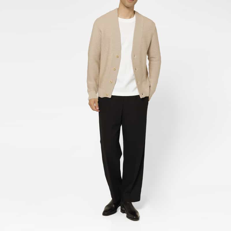BARNEYS NEW YORK シーアイランドコットンニットカーディガン BEIGE