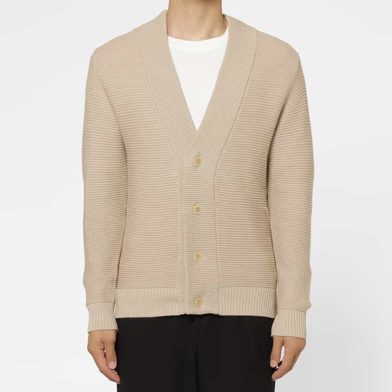 BARNEYS NEW YORK シーアイランドコットンニットカーディガン BEIGE