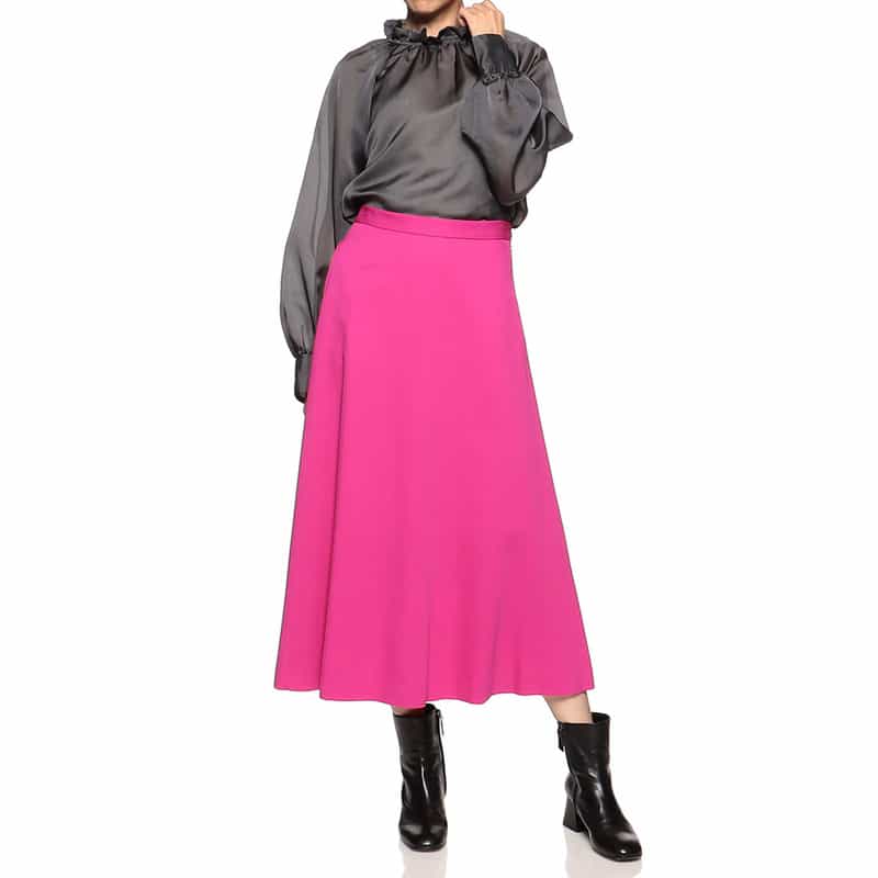 BARNEYS NEW YORK フレアロングスカート PINK