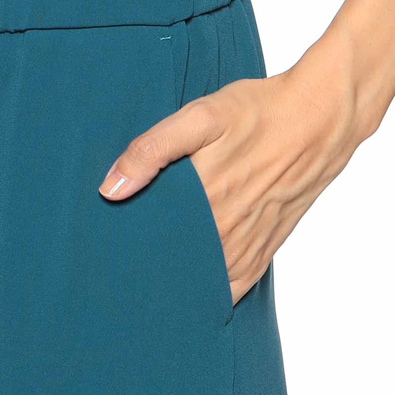 BARNEYS NEW YORK セットアップ ウォッシャブル ワイドパンツ BLUE