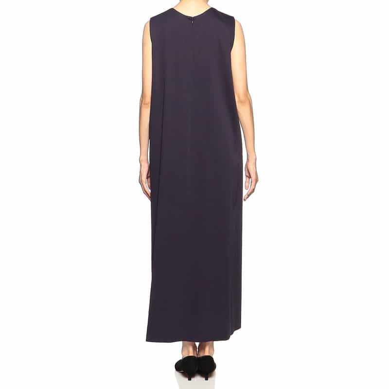 BARNEYS NEW YORK ノースリーブマキシドレス NAVY