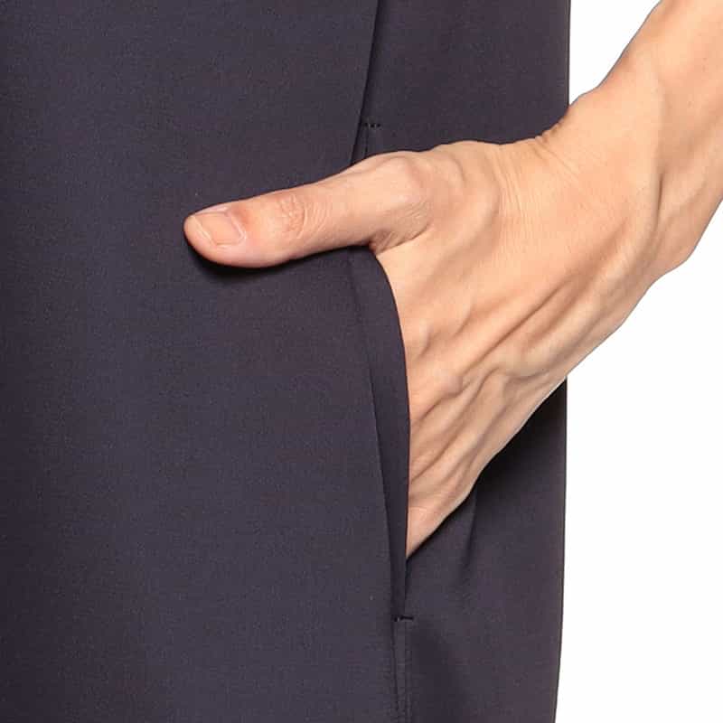 BARNEYS NEW YORK ノースリーブマキシドレス NAVY