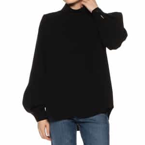 セットアップ ウォッシャブル ロールネックブラウス