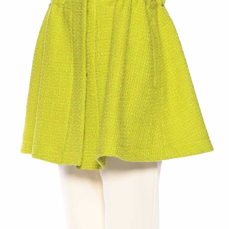BARNEYS NEW YORK ツィード Aライン ジレ ジャケット LIGHT GREEN