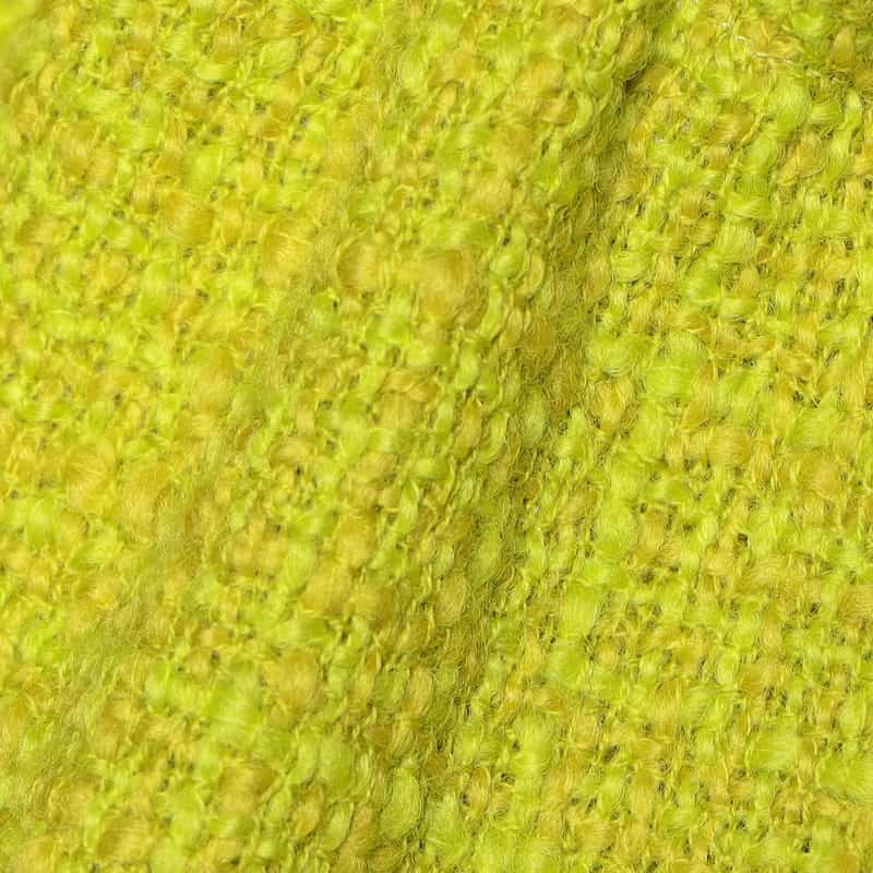 BARNEYS NEW YORK ツィード Aライン ジレ ジャケット LIGHT GREEN