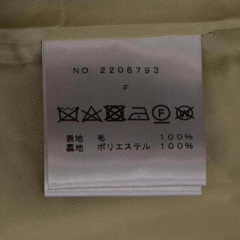 BARNEYS NEW YORK ツィード Aライン ジレ ジャケット LIGHT GREEN