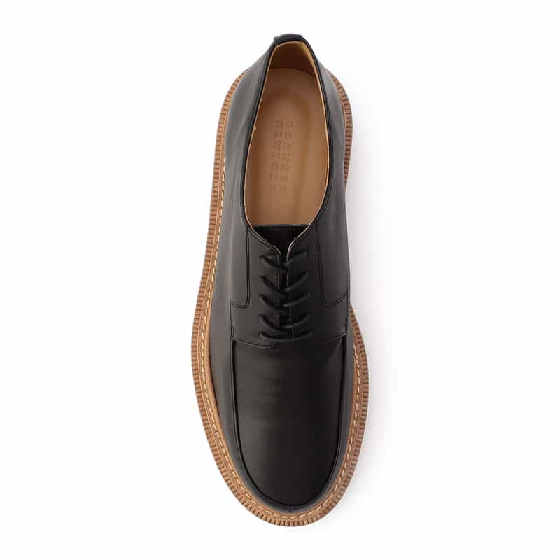 BARNEYS NEW YORK タンクソール レースアップシューズ BLACK