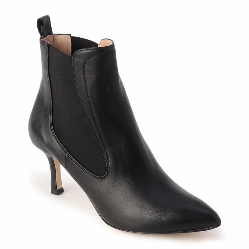 BARNEYS NEW YORK サイドゴアショートブーツ BLACK