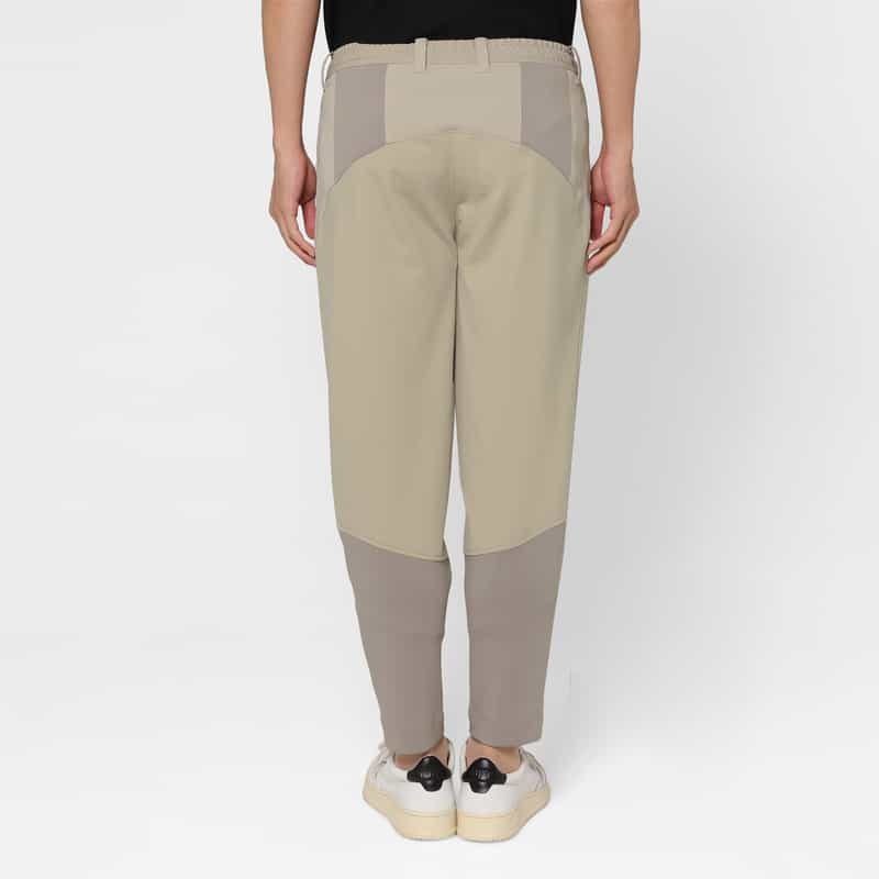 BARNEYS NEW YORK 異素材ミックスナイロンパンツ BEIGE