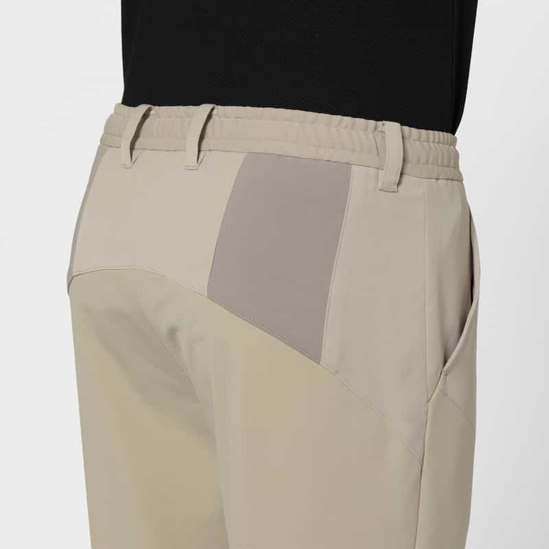 BARNEYS NEW YORK 異素材ミックスナイロンパンツ BEIGE