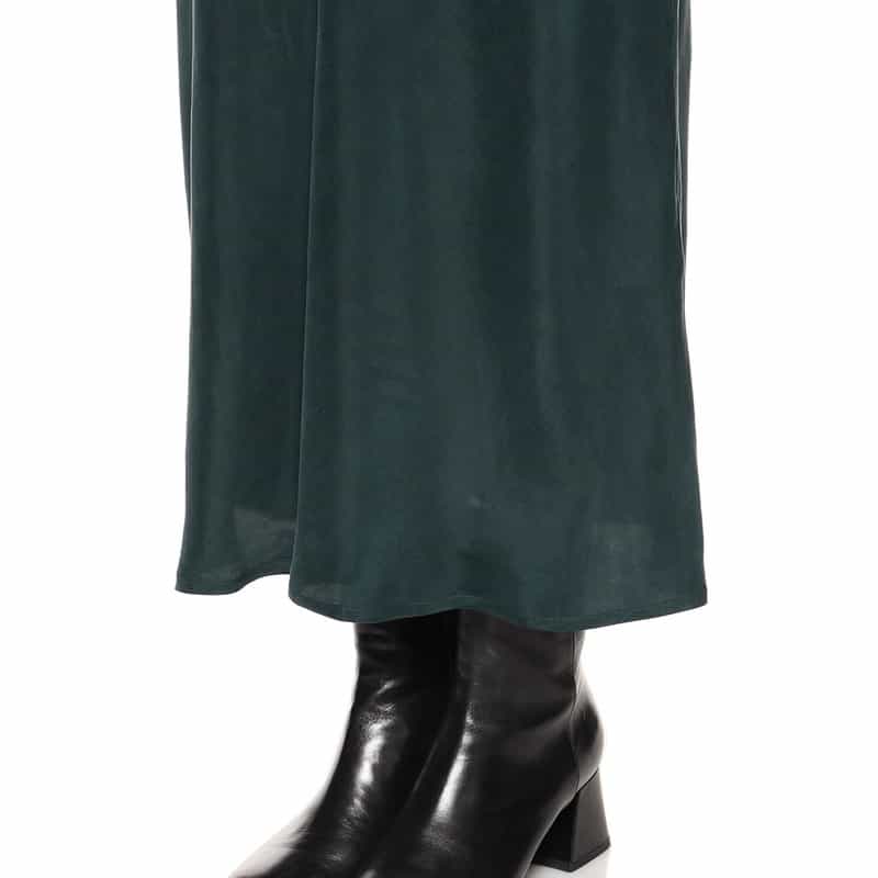 BARNEYS NEW YORK ウォッシャブル マーメイドロングスカート GREEN