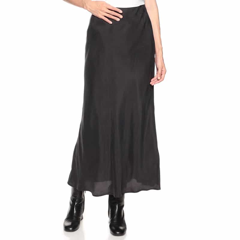 BARNEYS NEW YORK ウォッシャブル マーメイドロングスカート GRAY