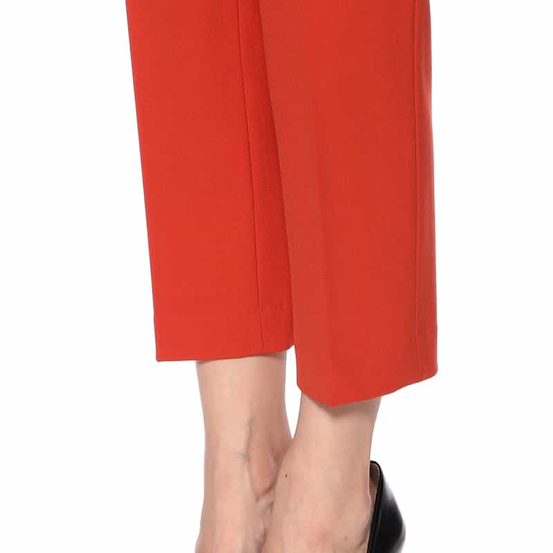 BARNEYS NEW YORK ウォッシャブル バックウエストゴムパンツ ORANGE