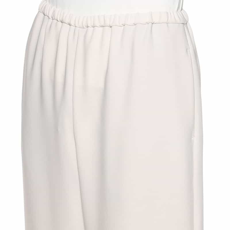 BARNEYS NEW YORK セットアップ ウォッシャブル ドローストリング付きワイドパンツ LT GRAY