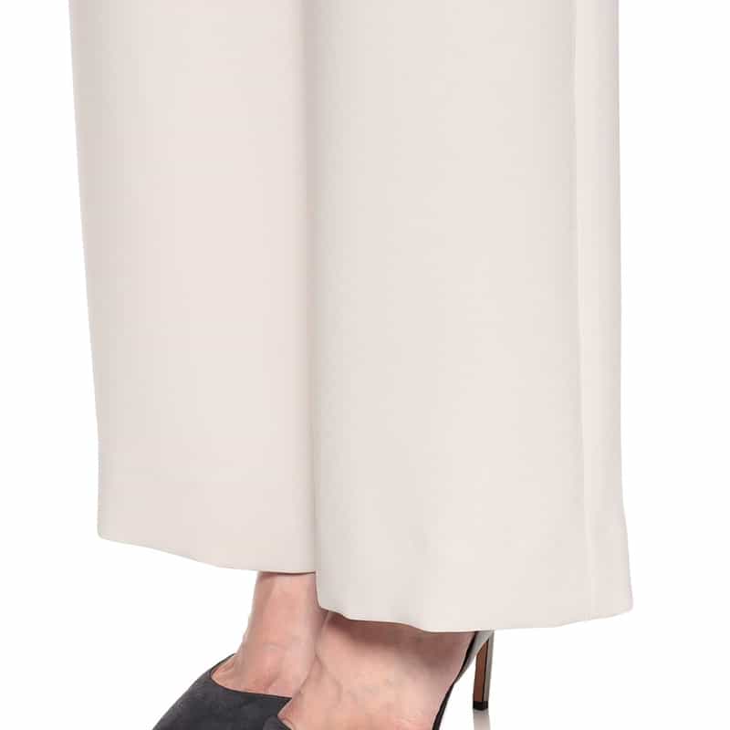 BARNEYS NEW YORK セットアップ ウォッシャブル ドローストリング付きワイドパンツ LT GRAY