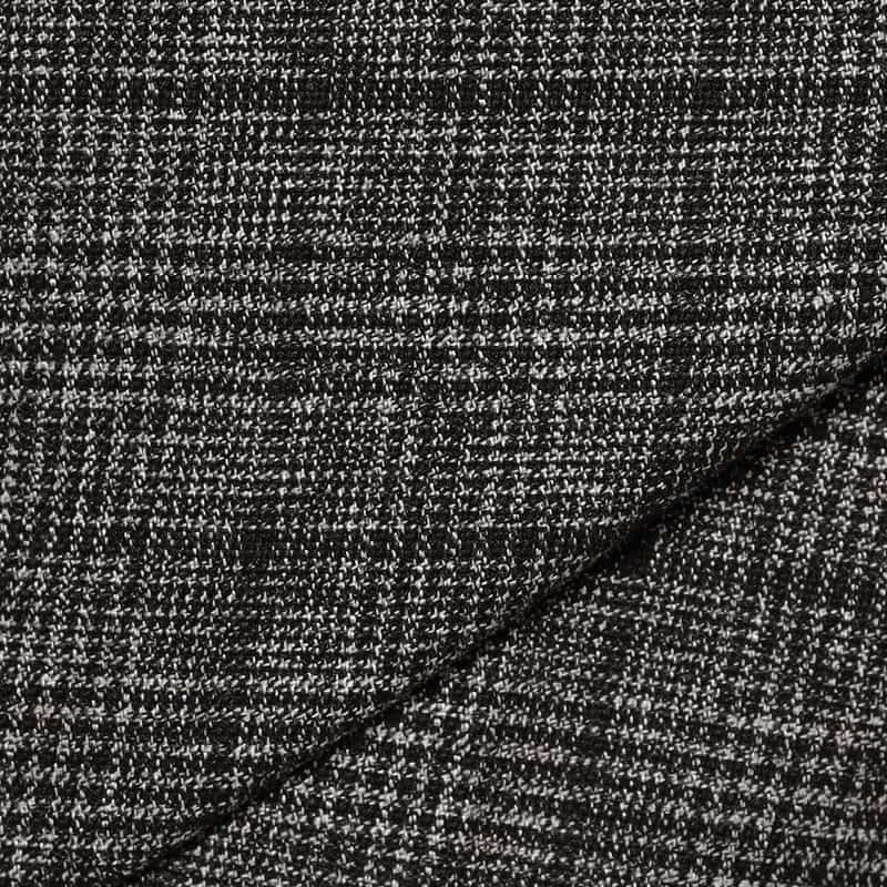 BARNEYS NEW YORK ウォッシャブル チェック柄バックゴム パンツ GRAY