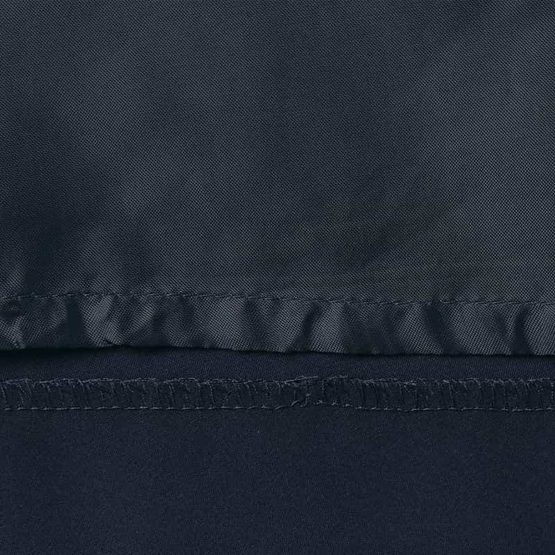 BARNEYS NEW YORK タックスリーブ フレアドレス NAVY