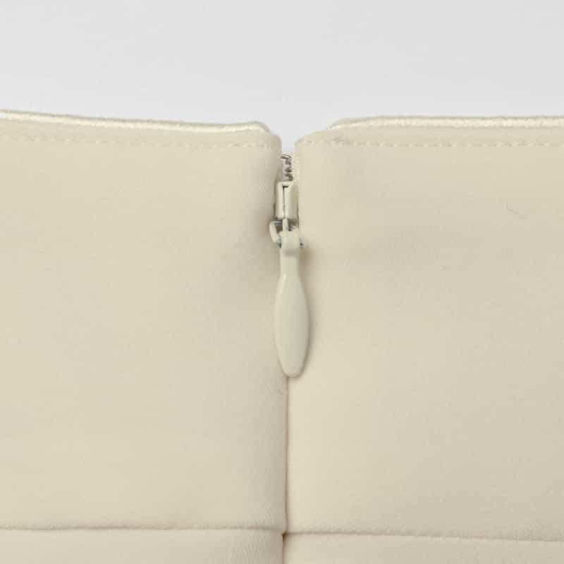 BARNEYS NEW YORK ダブルクロス素材ミドルタイトスカート OFF WHITE