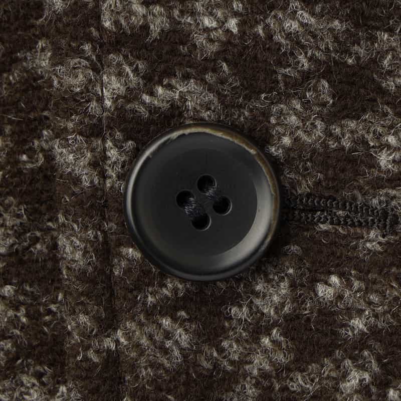 BARNEYS NEW YORK 千鳥格子柄ジャージージャケット BROWN