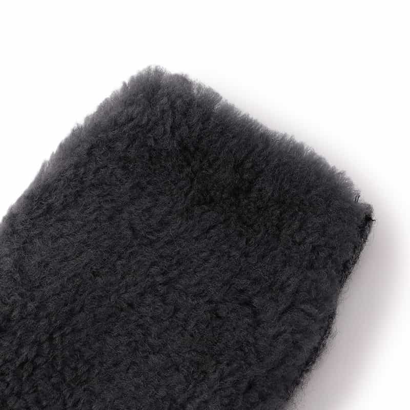 YVES SALOMON コンビネーションミトン GRAY