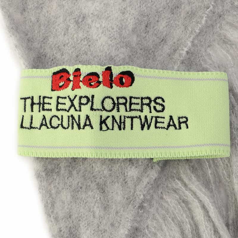 BIELO フリンジスカーフ GRAY