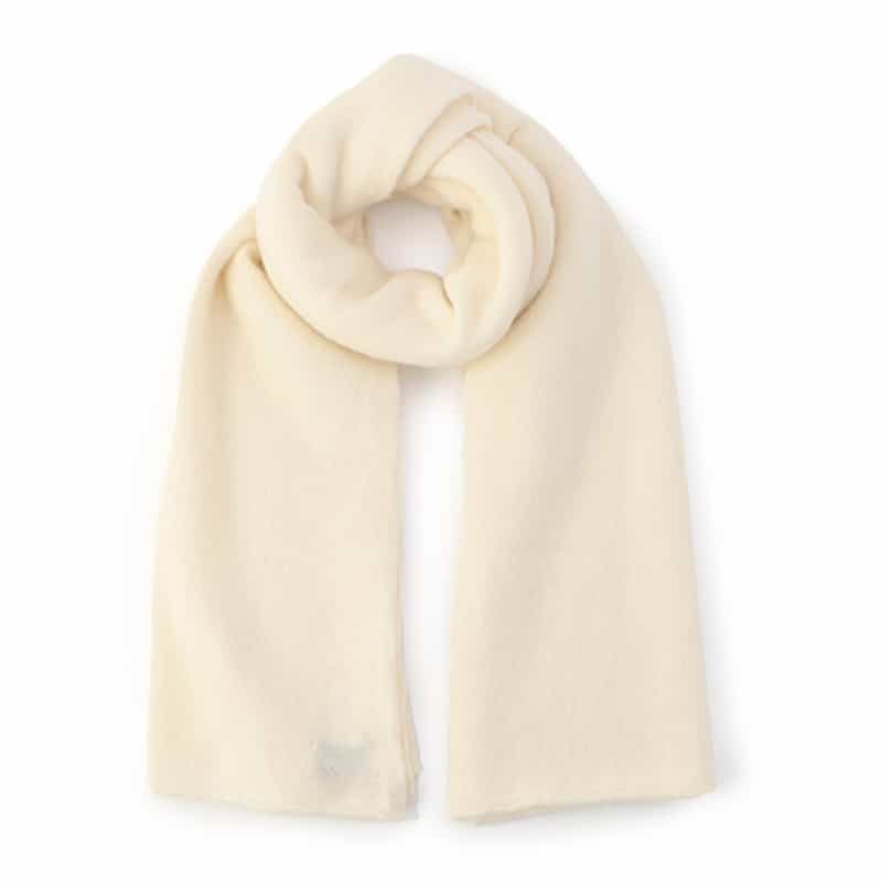 BIELO カシミヤシルク スカーフ WHITE