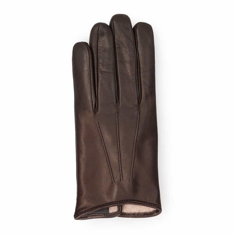 BARNEYS NEW YORK レザーグローブ (タッチパネル対応) DARK BROWN