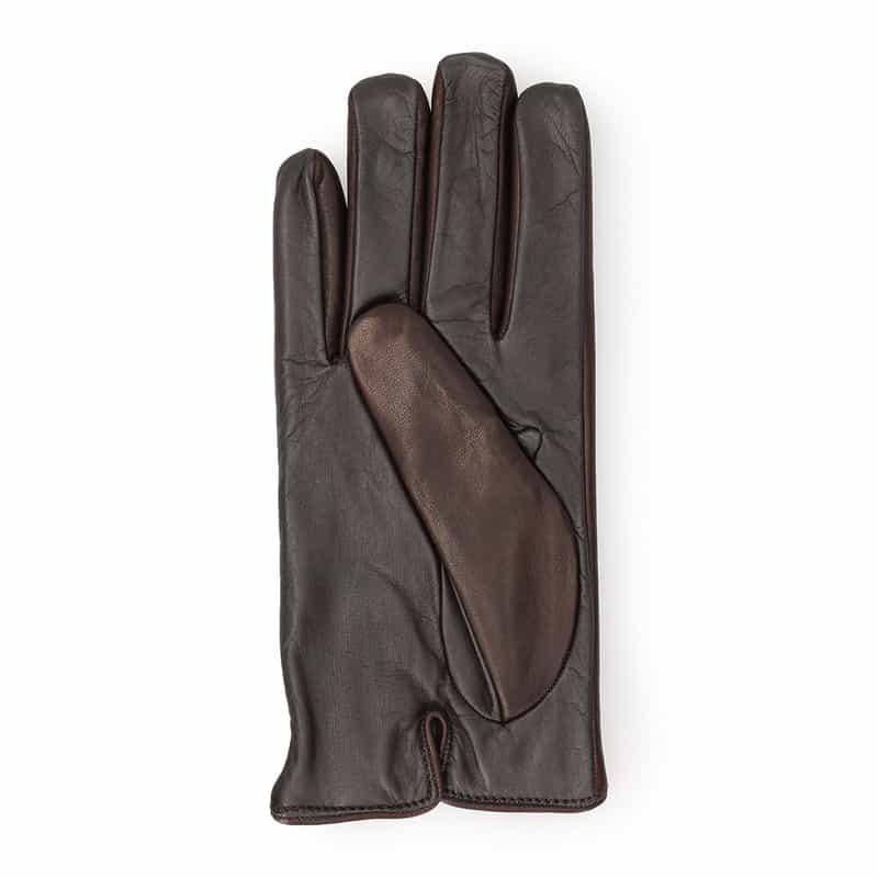 BARNEYS NEW YORK レザーグローブ (タッチパネル対応) DARK BROWN