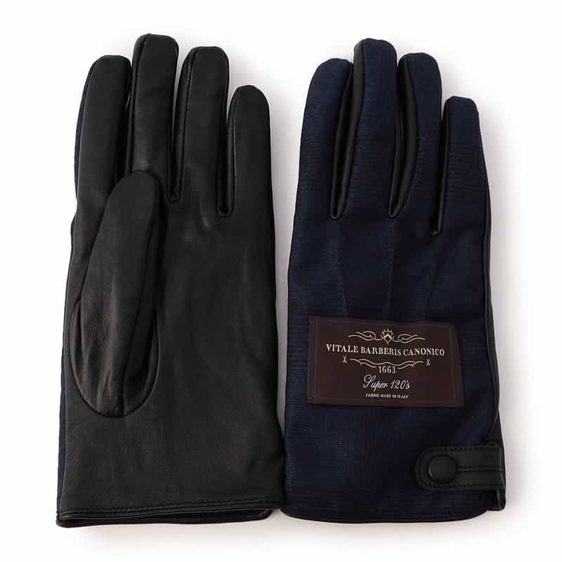 PIAZZA IN MODA グローブ (タッチパネル対応) NAVY