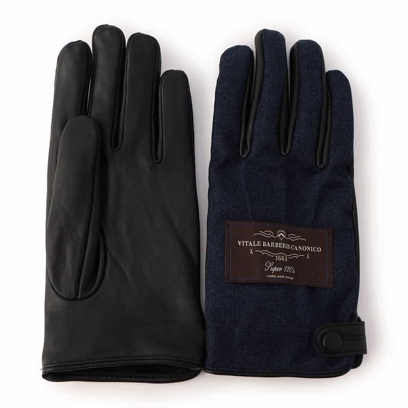 PIAZZA IN MODA グローブ (タッチパネル対応) NAVY