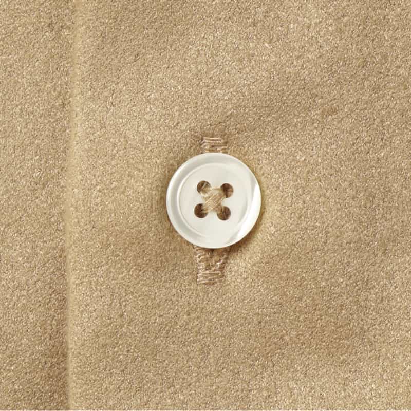 BARNEYS NEW YORK スエード素材カジュアルシャツ BEIGE