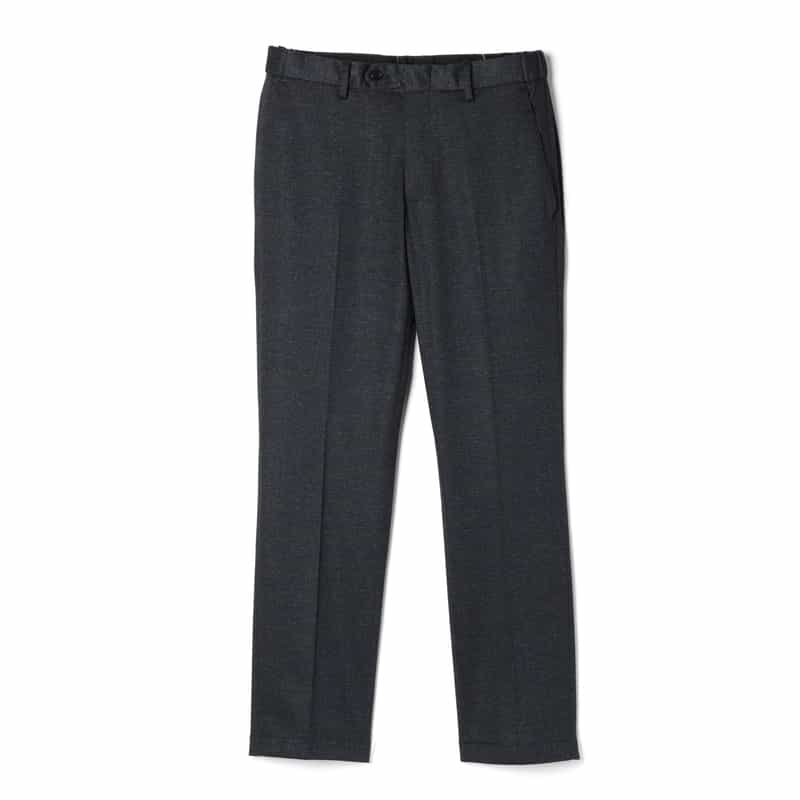 BARNEYS NEW YORK グレンチェック柄ストレッチパンツ NAVY