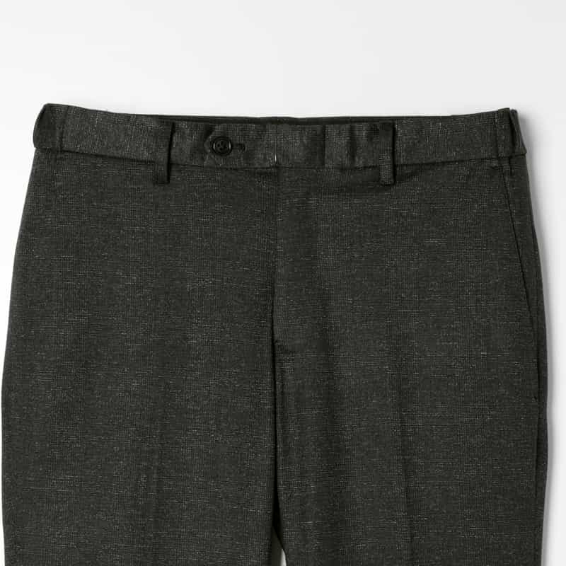 BARNEYS NEW YORK グレンチェック柄ストレッチパンツ GRAY