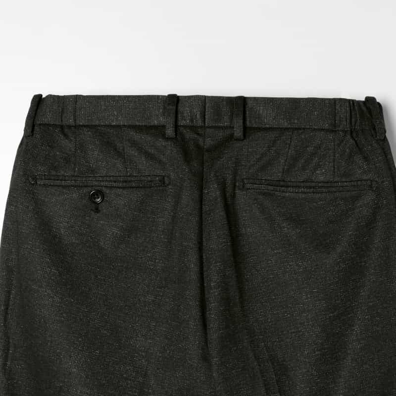 BARNEYS NEW YORK グレンチェック柄ストレッチパンツ GRAY