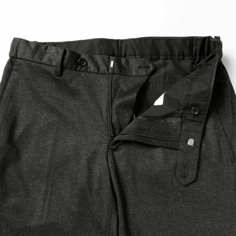 BARNEYS NEW YORK グレンチェック柄ストレッチパンツ GRAY