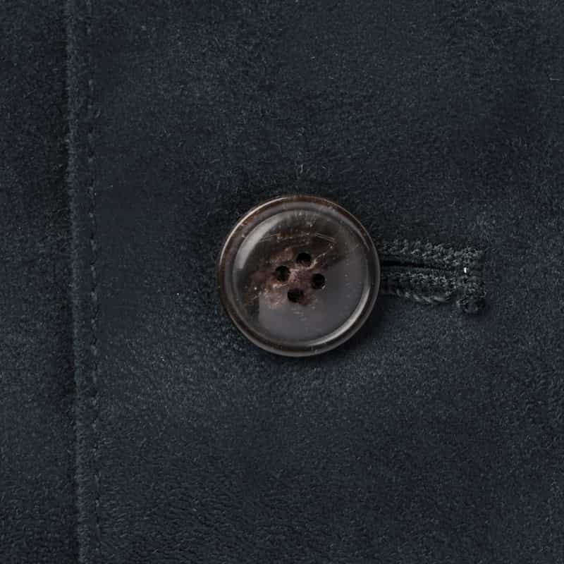 BARNEYS NEW YORK ポリエステルスエード素材シャツジャケット NAVY
