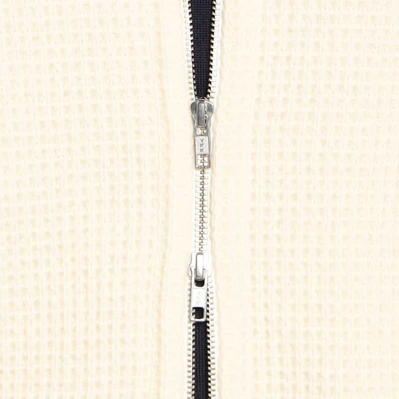 BARNEYS NEW YORK ドライバーズニットブルゾン WHITE