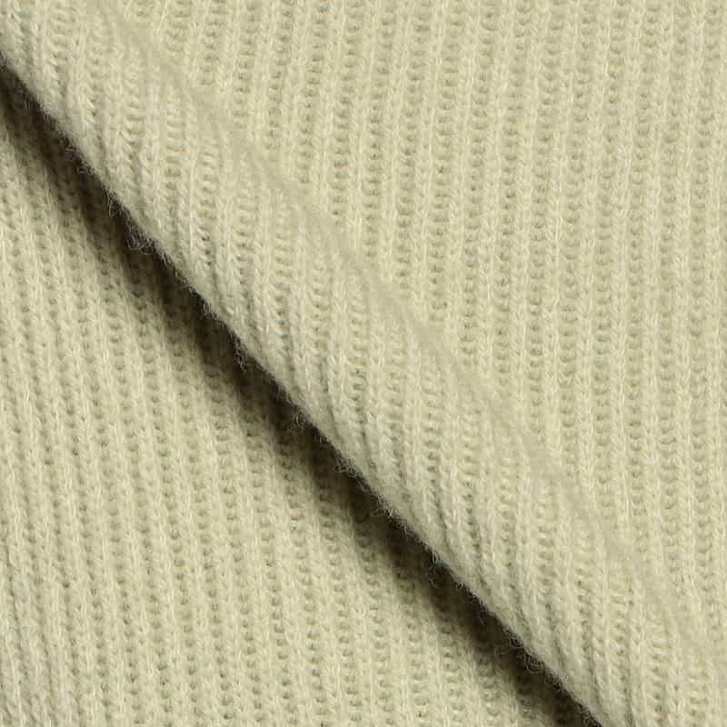 BARNEYS NEW YORK 畦編みクルーネックニットプルオーバー LIGHT GREEN