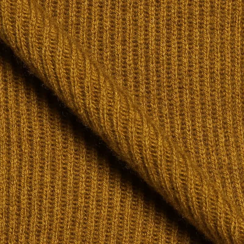 BARNEYS NEW YORK 畦編みクルーネックニットプルオーバー BROWN