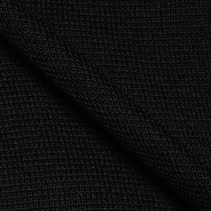 BARNEYS NEW YORK ニットライダースジャケット BLACK