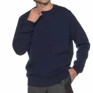 ダブルフェイスクルーネックニットプルオーバー