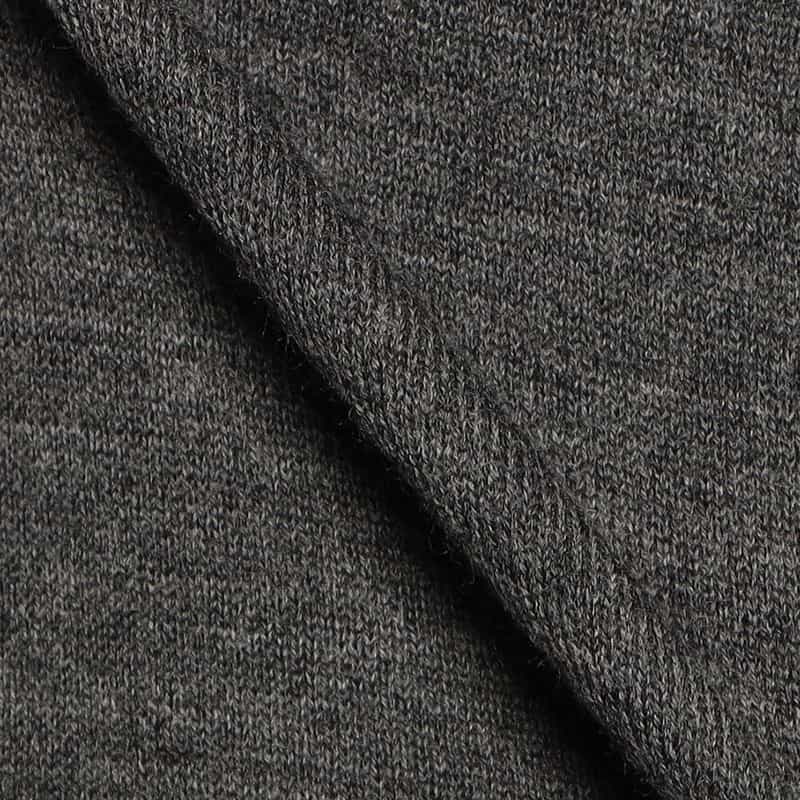 BARNEYS NEW YORK ダブルフェイスクルーネックニットプルオーバー GRAY