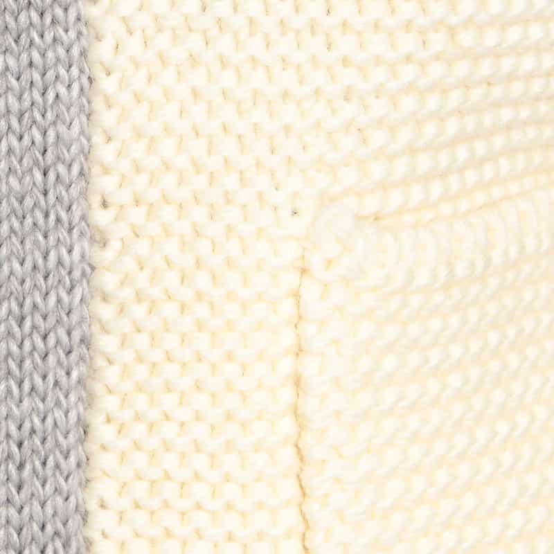 BARNEYS NEW YORK ショールカラーニットカーディガン WHITE