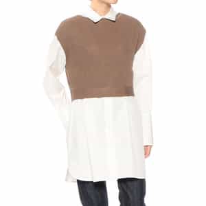 2WAYレイヤードニットベスト