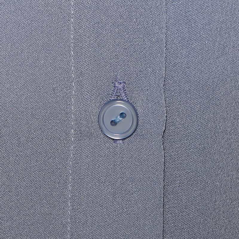 BARNEYS NEW YORK ウォッシャブル ストレッチシャツ BLUE GRAY
