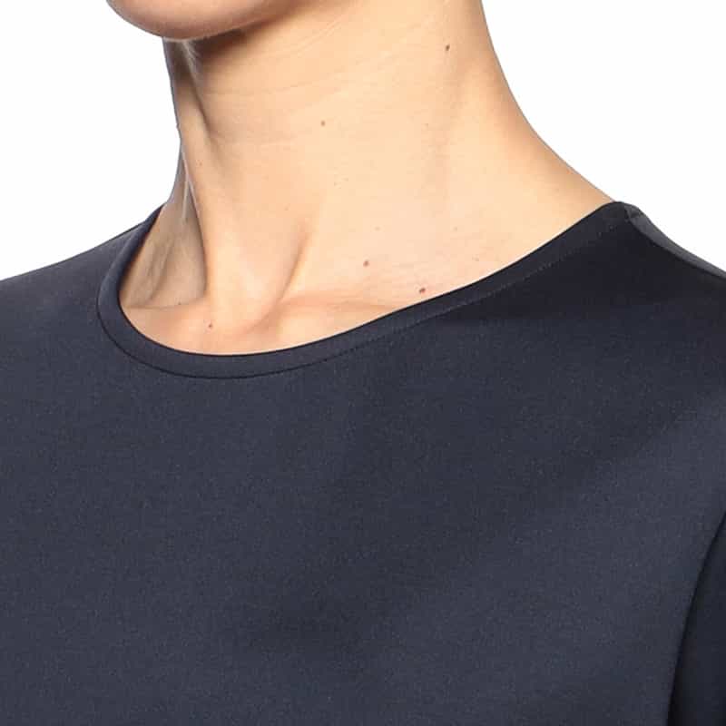 BARNEYS NEW YORK コクーンミディドレス NAVY