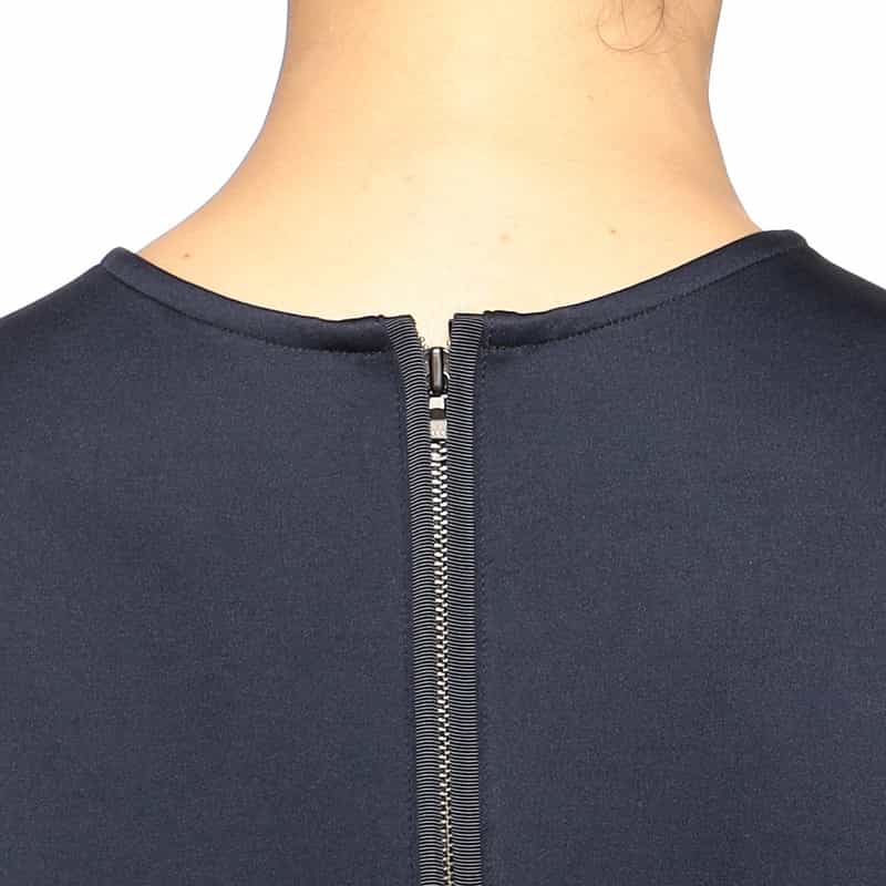 BARNEYS NEW YORK コクーンミディドレス NAVY