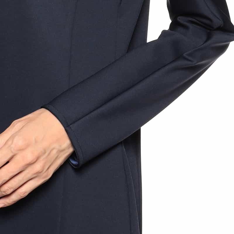 BARNEYS NEW YORK コクーンミディドレス NAVY