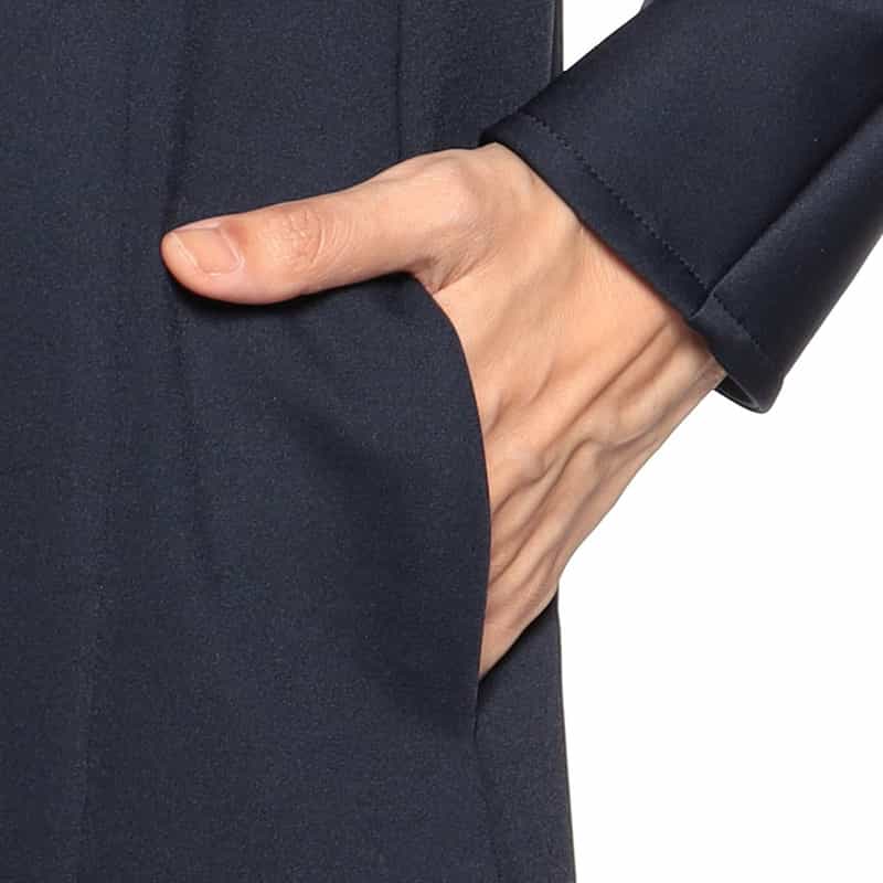 BARNEYS NEW YORK コクーンミディドレス NAVY